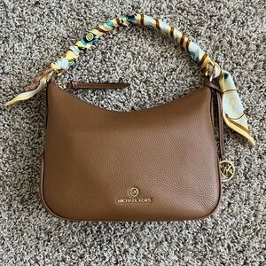 Michael Kors Kelsey Small Leather Pouchette Bag